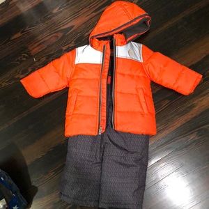 Carters 12 month snow suit set